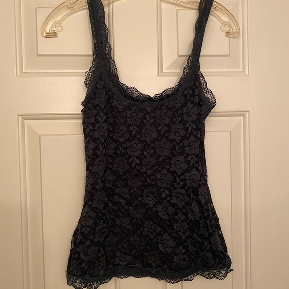 Lace blue tank top - Picture 1 of 1